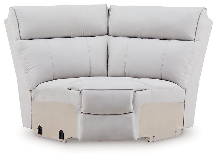 Social Pointe Reclining Sectional with Storage Consoles - Furniture Gallery