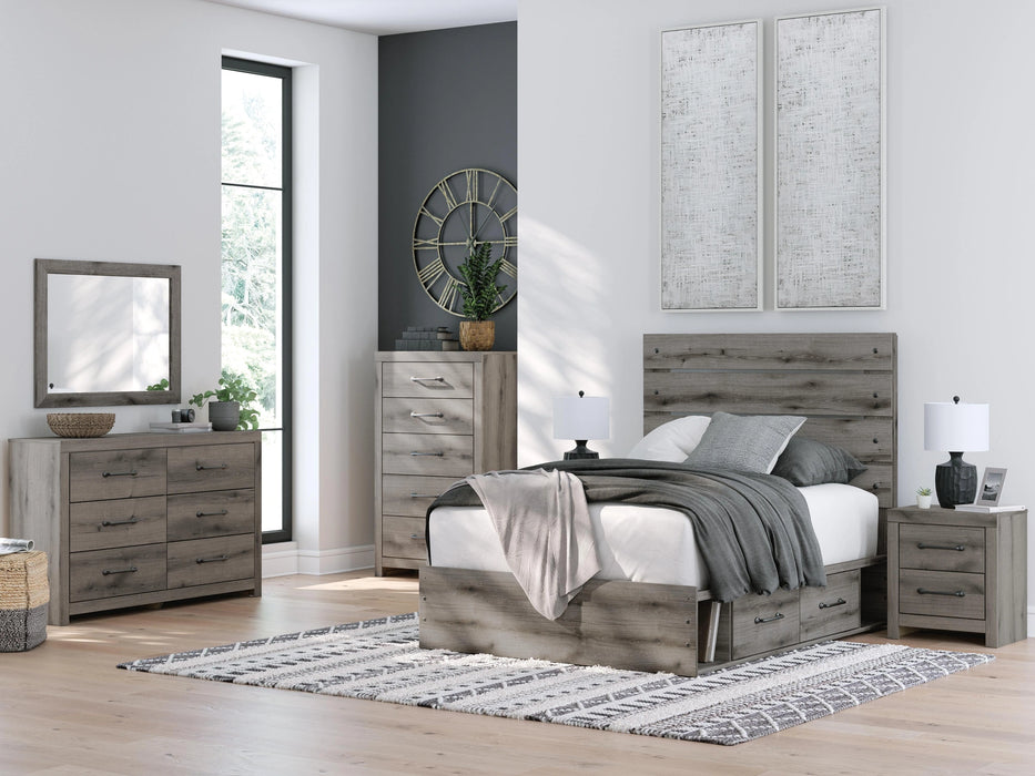 Graystorm Bed with Storage