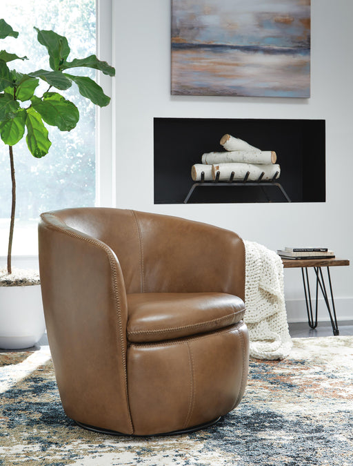Kierreys Swivel Accent Chair - Furniture Gallery