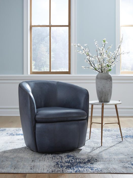 Kierreys Swivel Accent Chair - Furniture Gallery