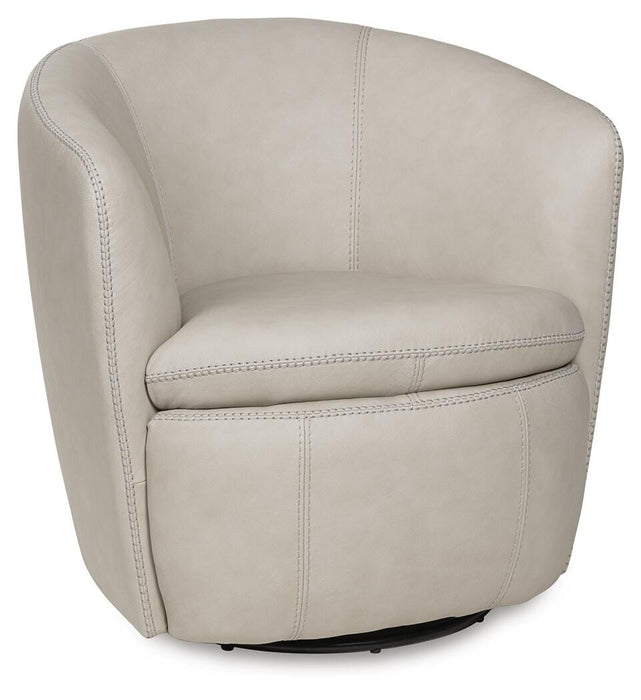 Kierreys Swivel Accent Chair - Furniture Gallery