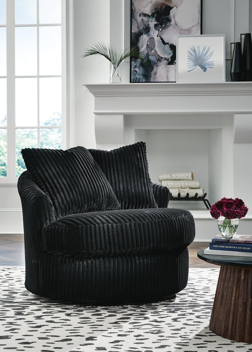Gramwell Swivel Accent Chair - Furniture Gallery