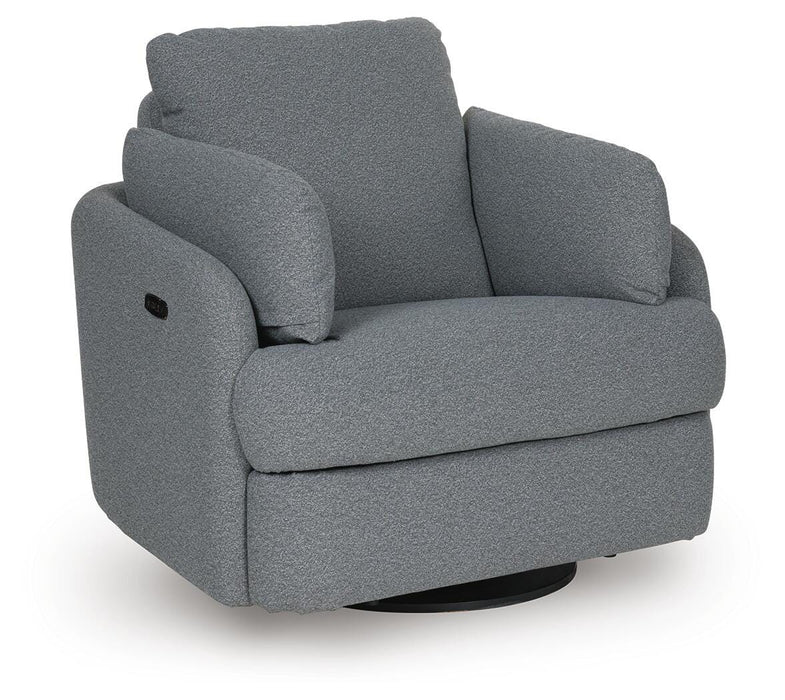 Alainmont Next-Gen Nuvella Swivel Power Recliner - Furniture Gallery