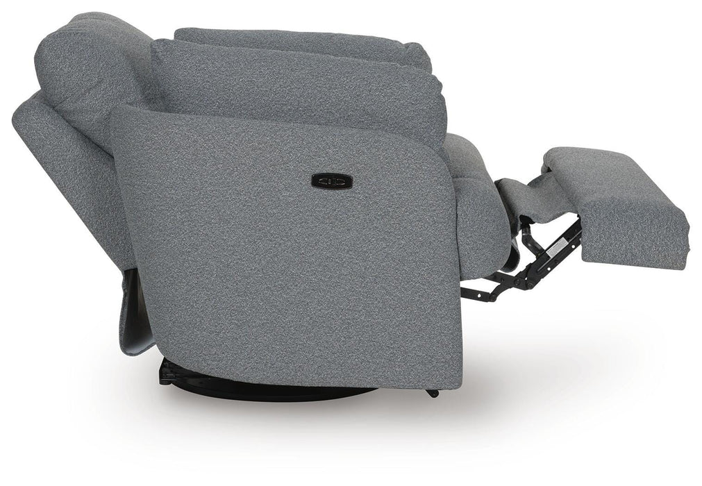 Alainmont Next-Gen Nuvella Swivel Power Recliner - Furniture Gallery