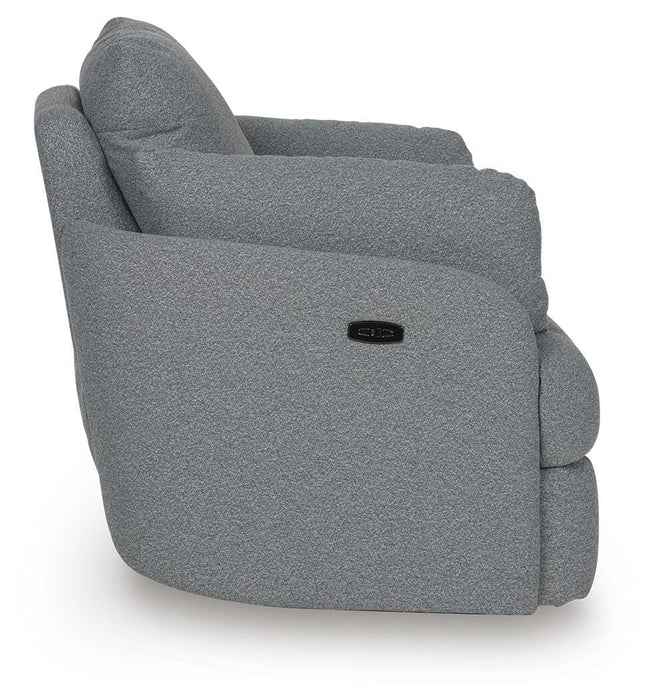 Alainmont Next-Gen Nuvella Swivel Power Recliner - Furniture Gallery