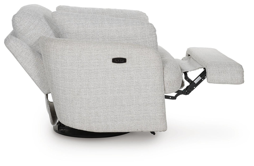 Alainmont Next-Gen Nuvella Swivel Power Recliner - Furniture Gallery