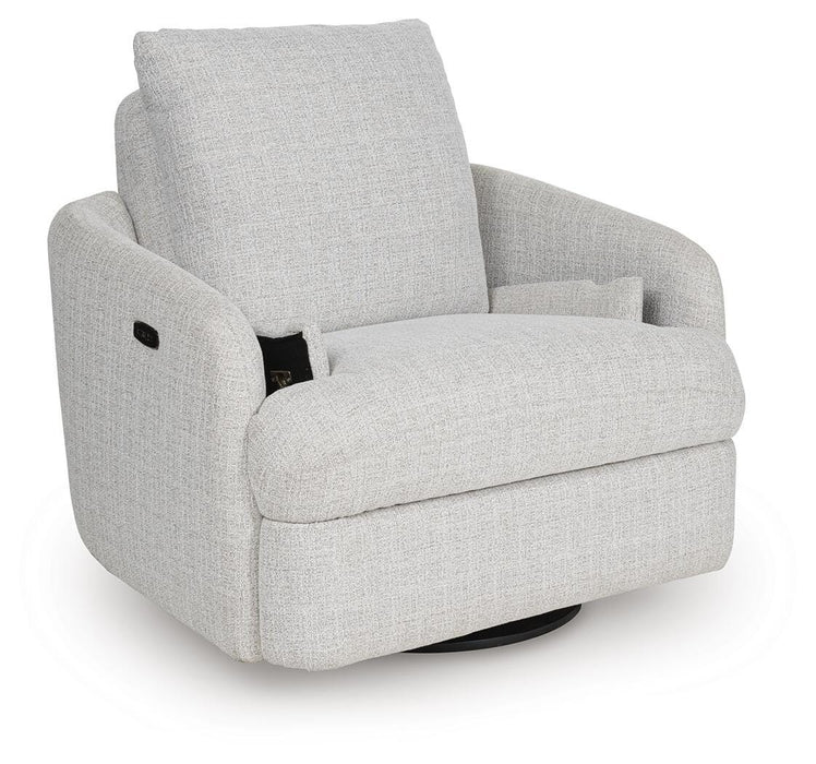 Alainmont Next-Gen Nuvella Swivel Power Recliner - Furniture Gallery
