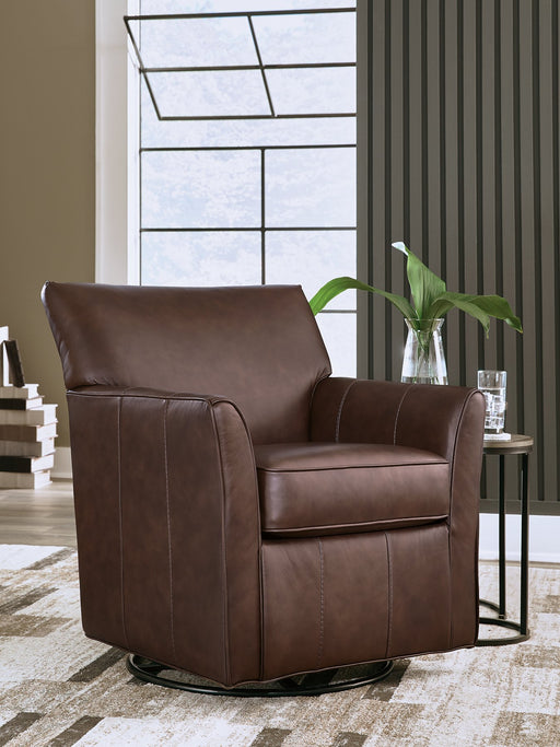 Braydunn Swivel Glider Accent Chair - Furniture Gallery