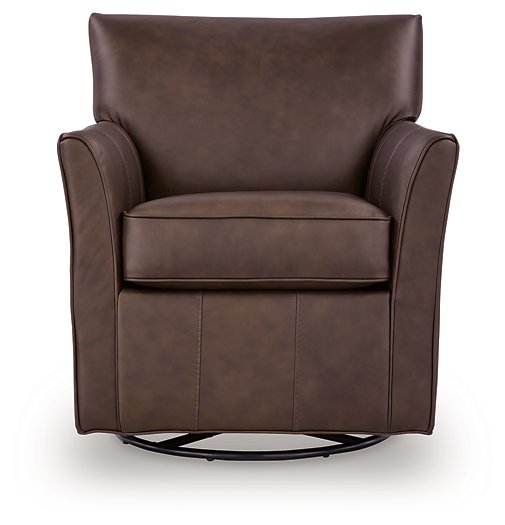Braydunn Swivel Glider Accent Chair - Furniture Gallery
