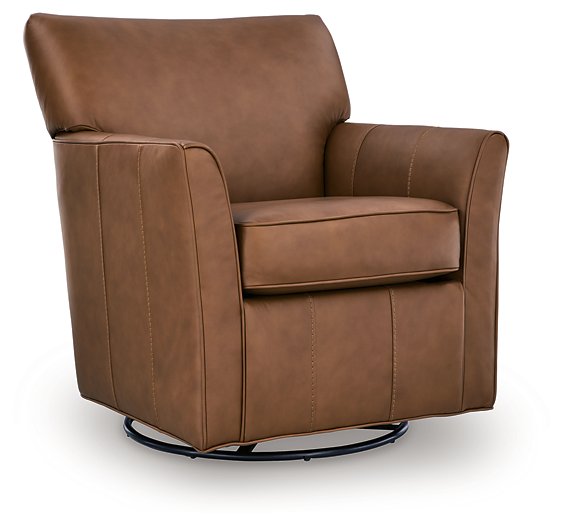 Braydunn Swivel Glider Accent Chair - Furniture Gallery
