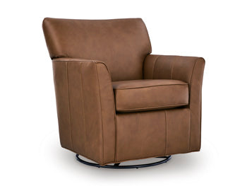 Braydunn Swivel Glider Accent Chair - Furniture Gallery