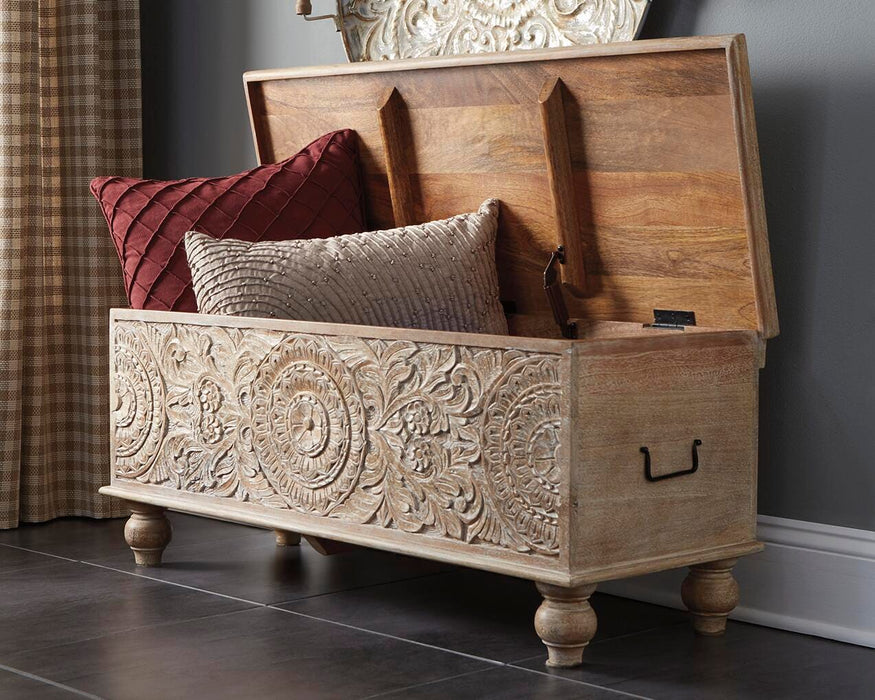 Fossil Ridge Storage Bench - Furniture Gallery