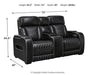 Boyington Power Reclining Loveseat with Console - Furniture Gallery