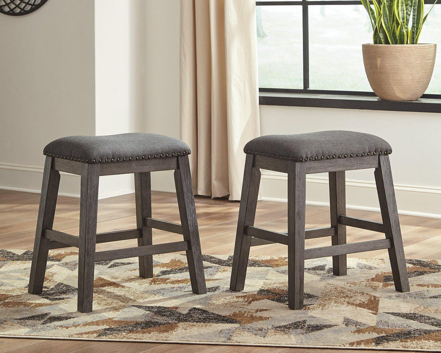 Caitbrook Counter Height Upholstered Bar Stool - Furniture Gallery