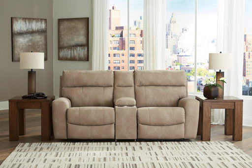 Next-Gen DuraPella Power Reclining Sectional Loveseat with Console - Furniture Gallery