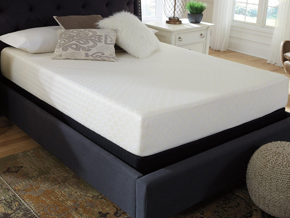 10 Inch Chime Memory Foam Mattress Set - Furniture Gallery