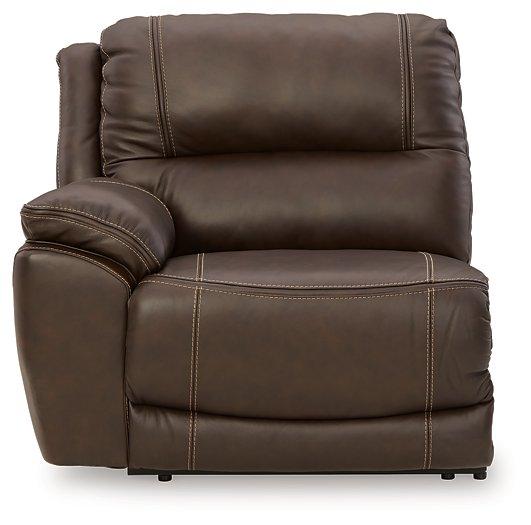 Dunleith Power Reclining Loveseat with Console - Furniture Gallery