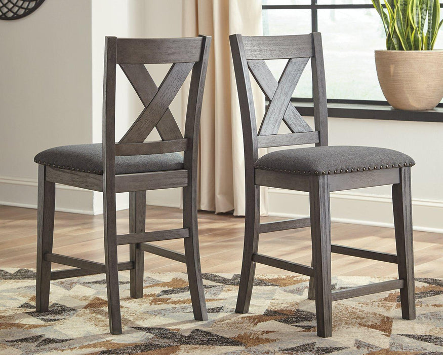 Caitbrook Counter Height Upholstered Bar Stool - Furniture Gallery