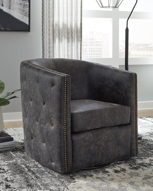 Brentlow Swivel Accent Chair - Furniture Gallery