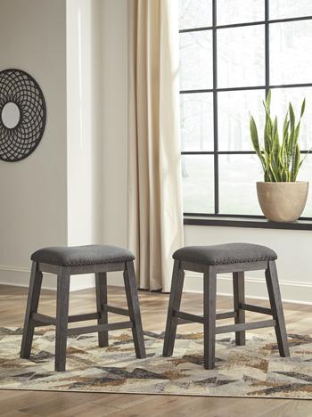 Caitbrook Counter Height Upholstered Bar Stool - Furniture Gallery