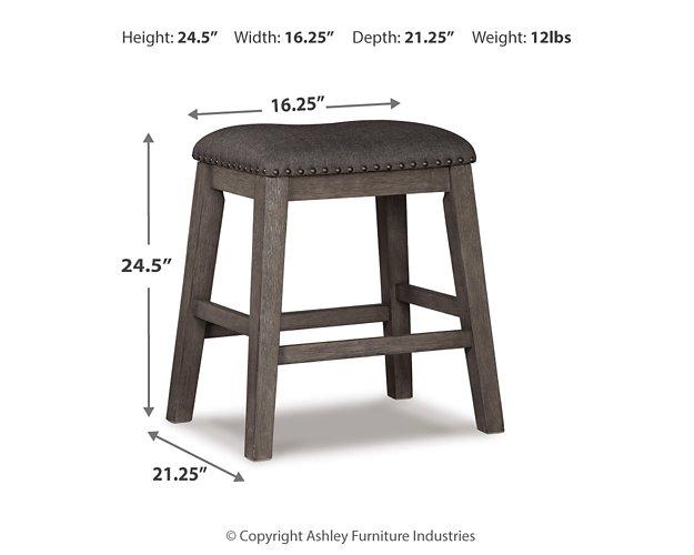 Caitbrook Counter Height Upholstered Bar Stool - Furniture Gallery