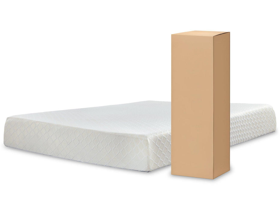 10 Inch Chime Memory Foam Mattress Set - Furniture Gallery
