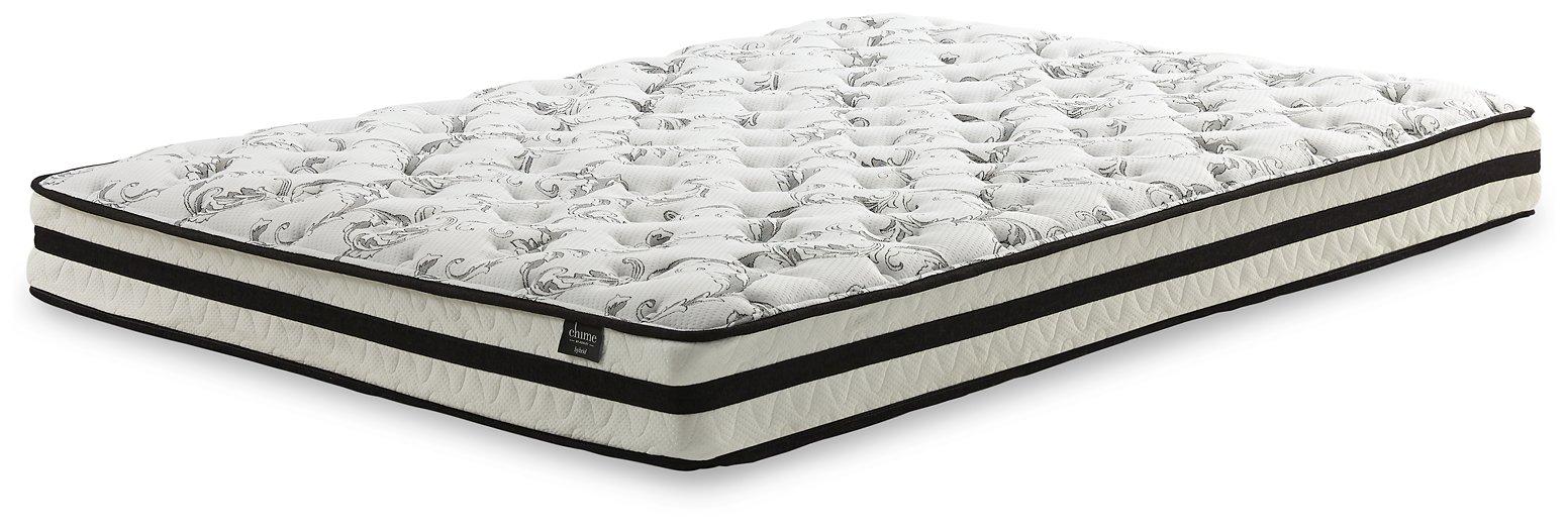 8 Inch Chime Innerspring Mattress Set - Furniture Gallery