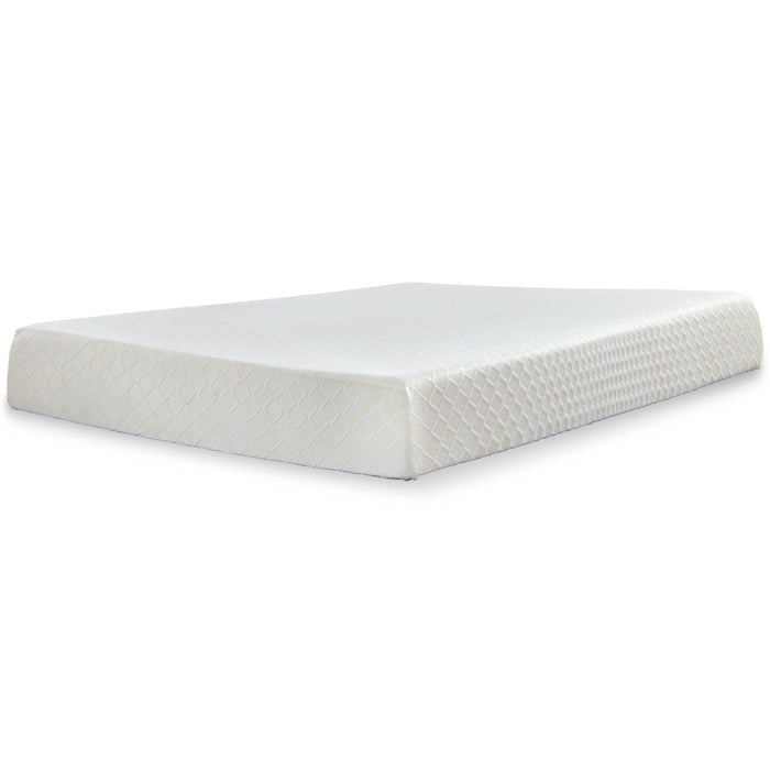 10 Inch Chime Memory Foam Mattress Set - Furniture Gallery