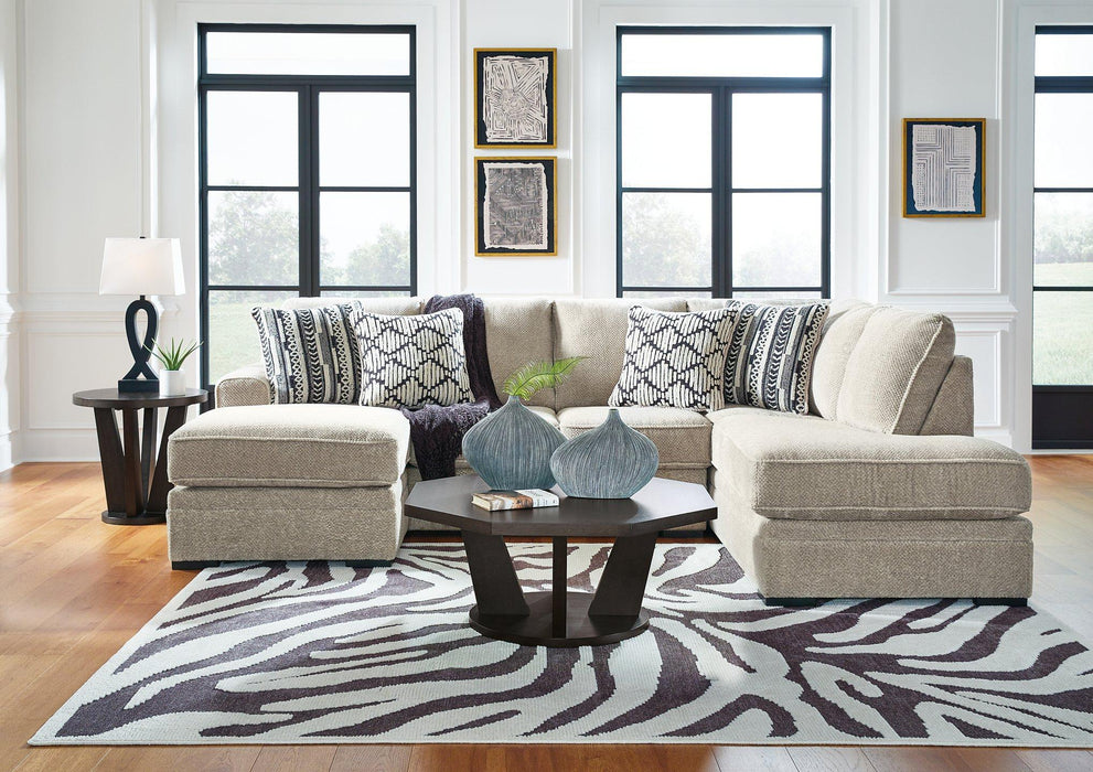 Calnita Sectional with Chaise - Furniture Gallery