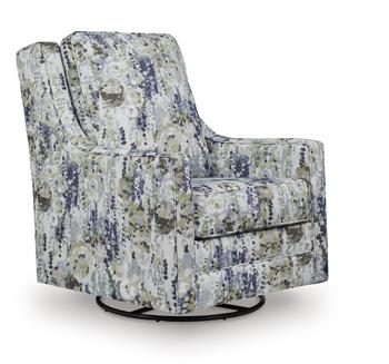 Dustinford Swivel Glider Accent Chair - Furniture Gallery