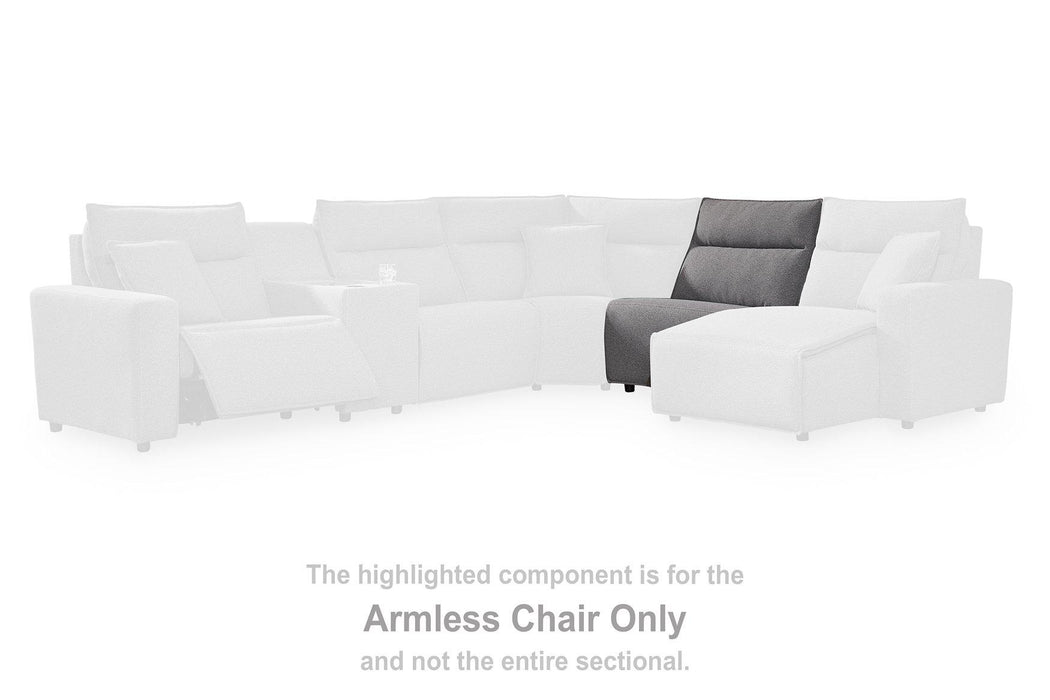 Modmax II Power Reclining Sectional with Audio Consoles - Furniture Gallery