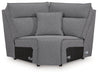 Modmax Reclining Sectional with Console - Furniture Gallery