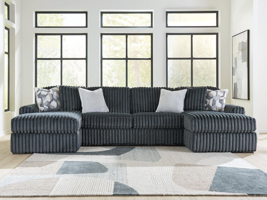 Midnight-Madness Sectional with Chaise - Furniture Gallery
