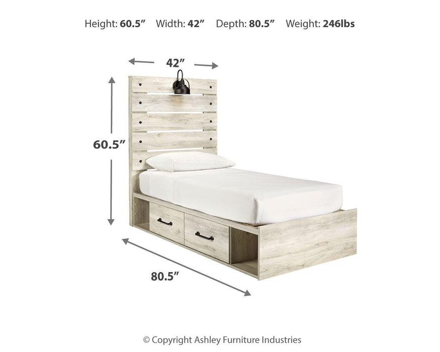 Cambeck Bed with 4 Storage Drawers - Furniture Gallery
