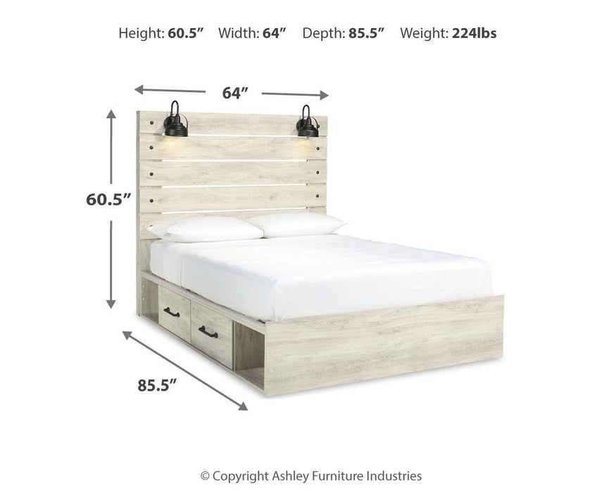 Cambeck Bed with 2 Storage Drawers - Furniture Gallery