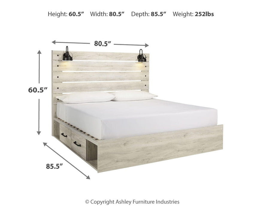 Cambeck Bed with 2 Storage Drawers - Furniture Gallery