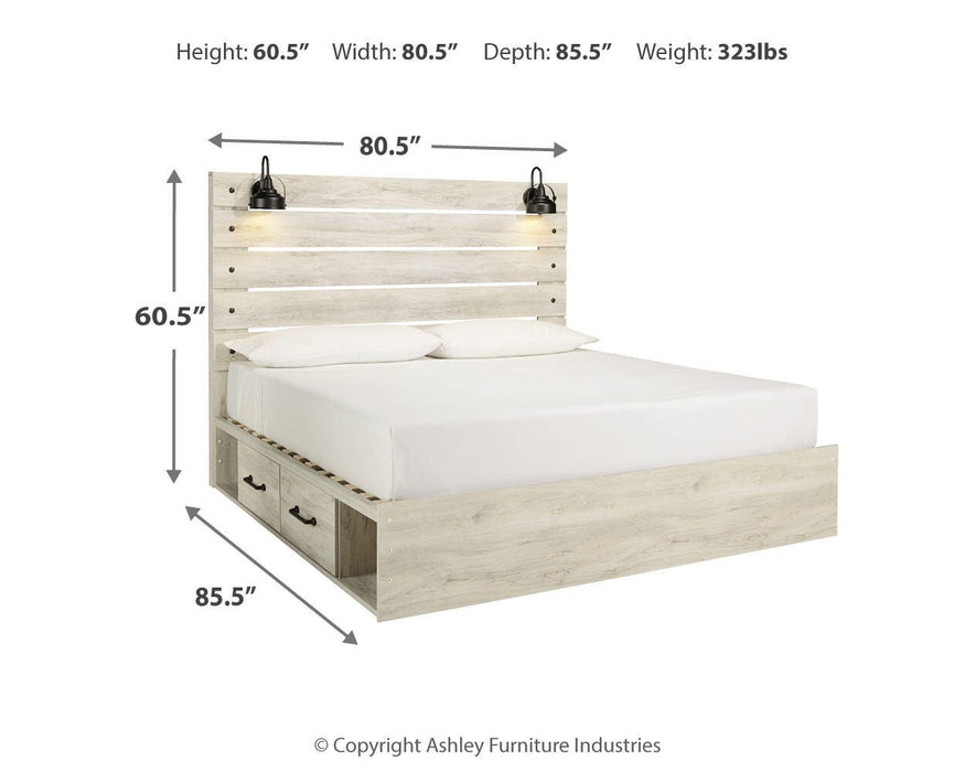 Cambeck Bed with 4 Storage Drawers - Furniture Gallery
