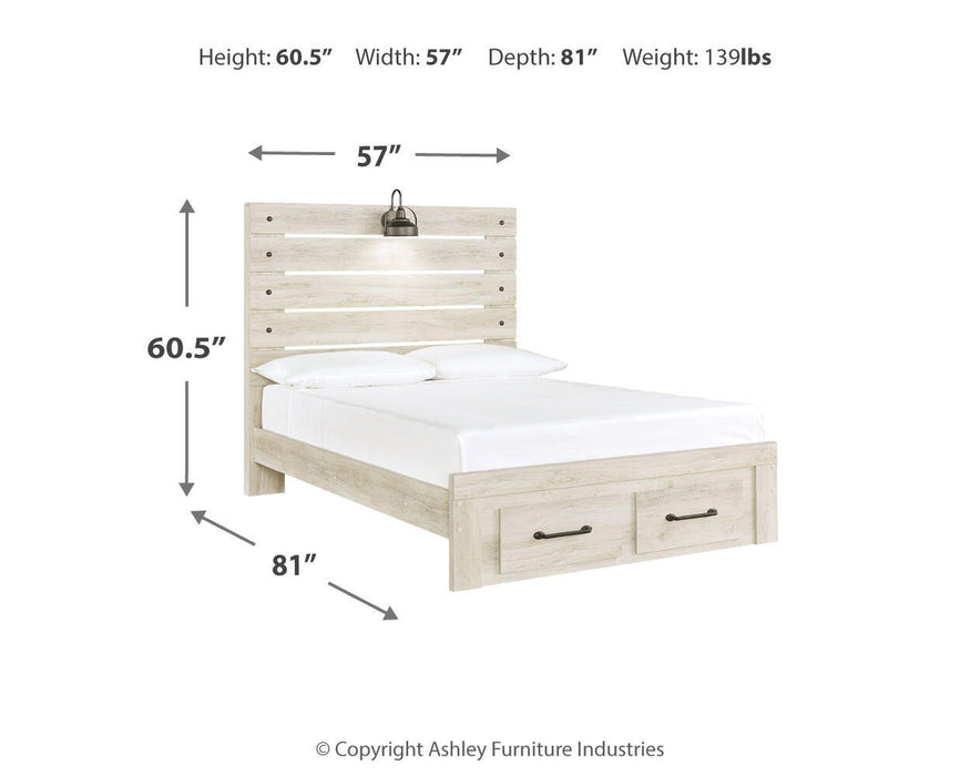 Cambeck Bed with 2 Storage Drawers - Furniture Gallery