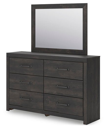 Hollivern Dresser and Mirror - Furniture Gallery