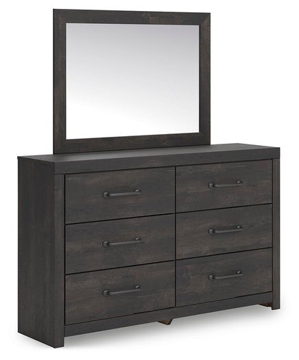 Hollivern Dresser and Mirror - Furniture Gallery