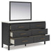 Cadmori Dresser and Mirror - Furniture Gallery