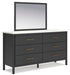 Cadmori Dresser and Mirror - Furniture Gallery
