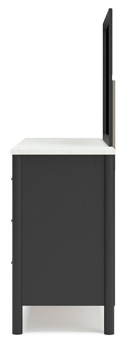 Cadmori Dresser and Mirror - Furniture Gallery
