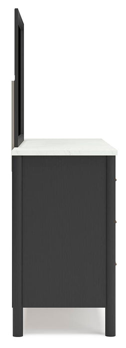 Cadmori Dresser and Mirror - Furniture Gallery