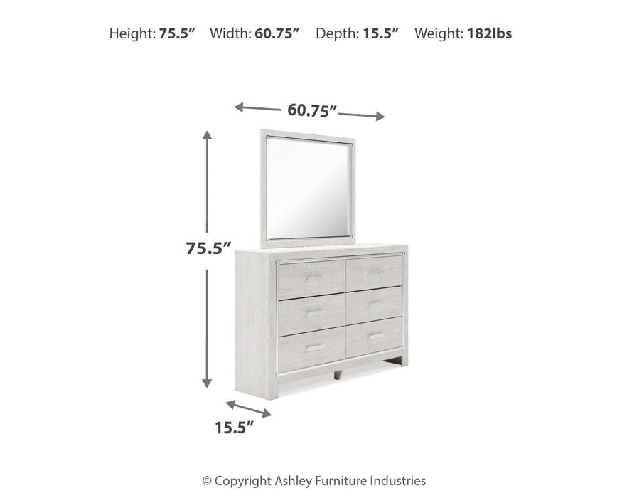 Altyra Dresser and Mirror - Furniture Gallery