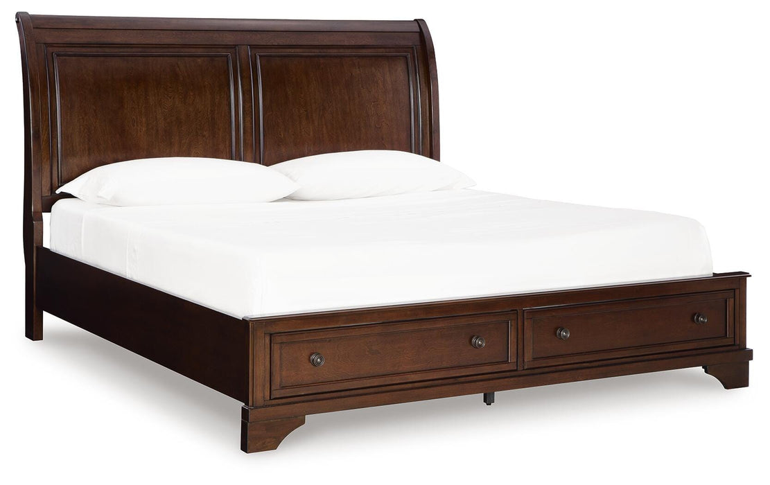 Trellington Sleigh Storage Bed - Furniture Gallery