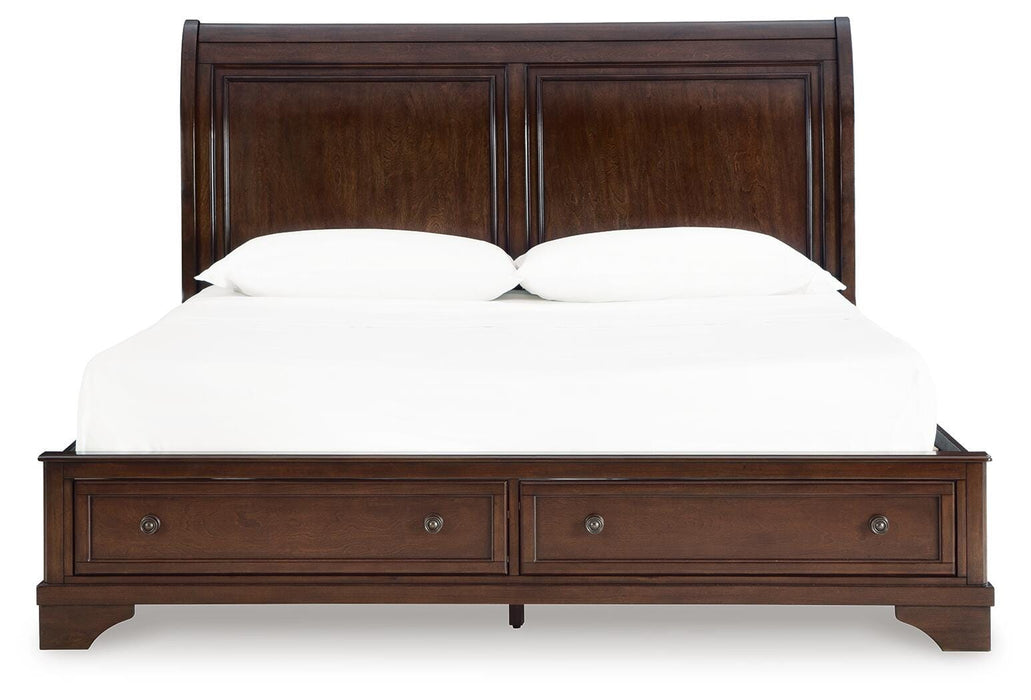 Trellington Sleigh Storage Bed - Furniture Gallery