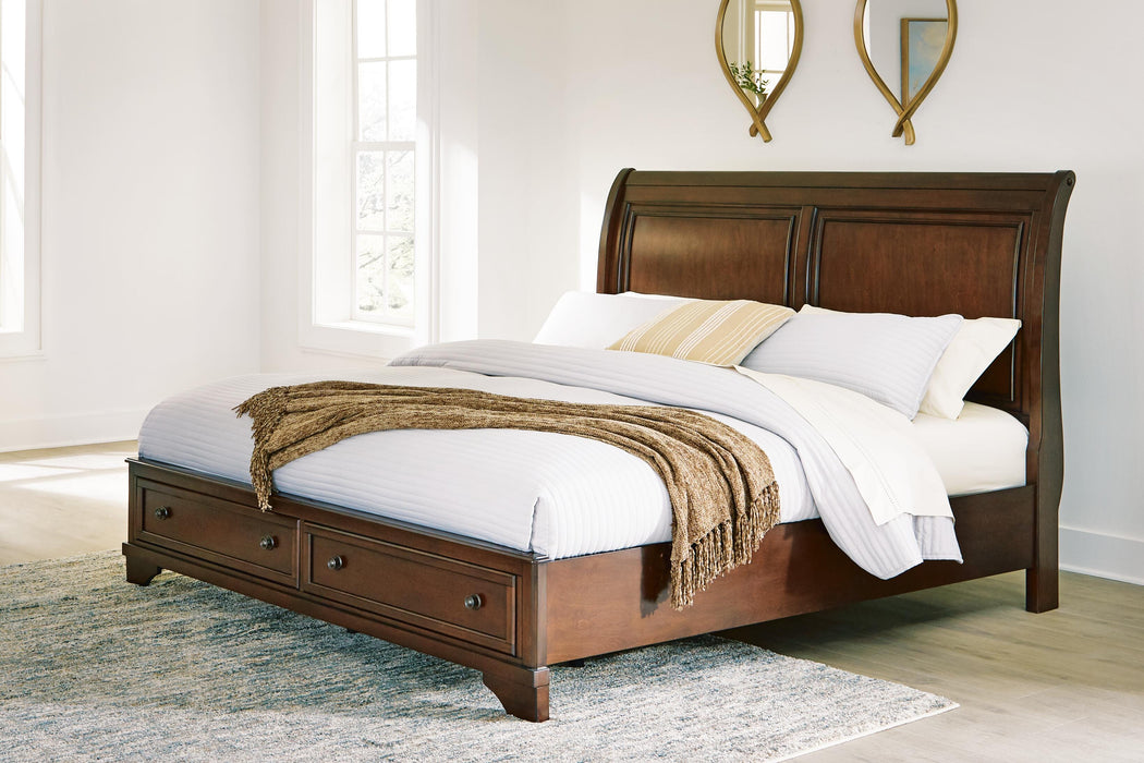 Trellington Sleigh Storage Bed - Furniture Gallery