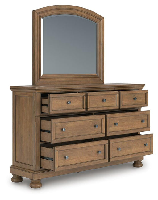 Feddinger Dresser and Mirror - Furniture Gallery