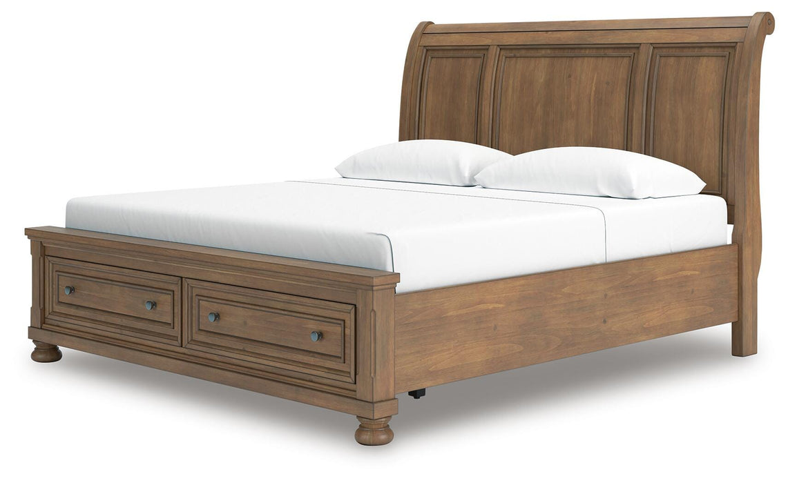 Feddinger Panel Storage Bed - Furniture Gallery